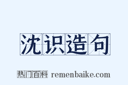 沈识造句是什么意思的图片